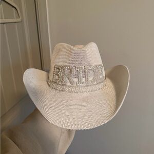 C.C White Bride Cowboy Hat